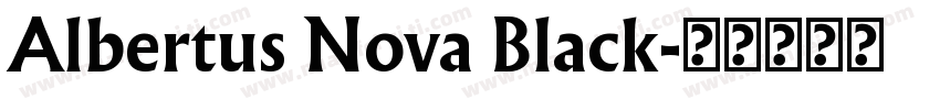 Albertus Nova Black字体转换